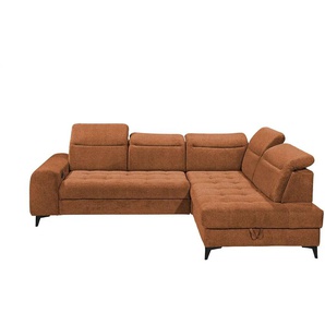 Ecksofa Rockdale - braun - Materialmix - 282 cm - 90 cm - cm 200,0 | Möbel Kraft