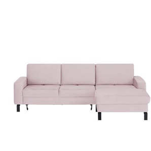 Ecksofa - rosa/pink - Materialmix - 258 cm - 85 cm - cm 185,0 | Möbel Kraft