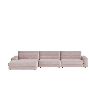Ecksofa Samt Scarlatti - rosa/pink - Materialmix - 416 cm - 83 cm - cm 205,0 | Möbel Kraft