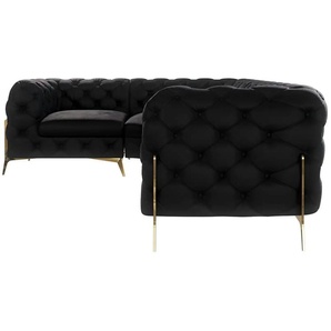 S-STYLE Ecksofa Natalie | schwarz | 264 cm | 75 cm |
