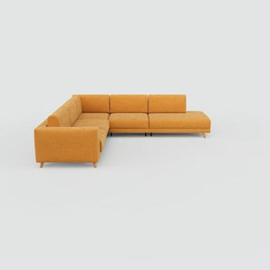 Ecksofa Senfgelb - Flexible Designer-Polsterecke, L-Form: Beste Qualität, einzigartiges Design - 294 x 75 x 278 cm, konfigurierbar