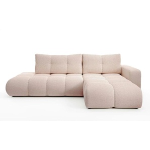 Ecksofa Sile | rosa/pink | 288 cm | 90 cm |