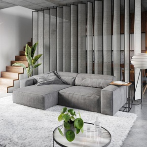 Ecksofa Sirpio XL 270x170 cm Mikrofaser Taupe Recamiere variabel, Big Sofas