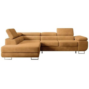 Ecksofa  Stevil ¦ gelb ¦ Maße (cm): B: 275 H: 90