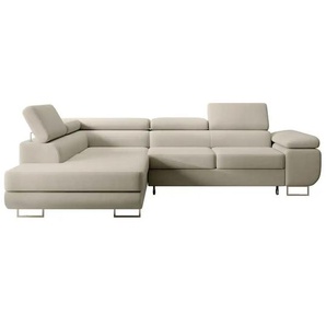 Selsey Ecksofa mit Schlaffunktion Stevil ¦ grau ¦ Maße (cm): B: 275 H: 90