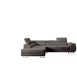 Selsey Ecksofa mit Schlaffunktion Stevil ¦ grau ¦ Maße (cm): B: 275 H: 90