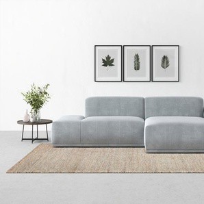 Ecksofa TRENDMANUFAKTUR Braga, mit hochwertigem Kaltschaum, L-Form, in Cord erhältlich, grau, B:275cm H:72cm T:160cm, 88% Polyester, 12% Polyacryl, Sofas, modernes Sofa, Couch mit hohem Sitzkomfort, 275/72/160 cm (B/H/T), Topseller