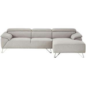 Ecksofa  Valeska ¦ grau ¦ Maße (cm): B: 253 H: 88 T: 167