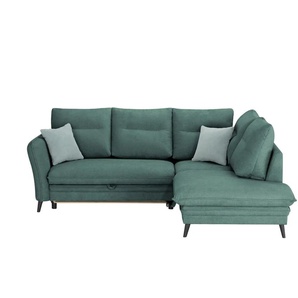 Ecksofa  Wilma ¦ grün ¦ Maße (cm): B: 245 H: 95 T: 203.0