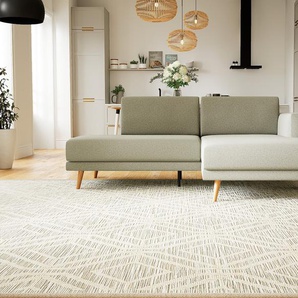 Ecksofa Zementgrau - Flexible Designer-Polsterecke, L-Form: Beste Qualität, einzigartiges Design - 224 x 81 x 162 cm, konfigurierbar