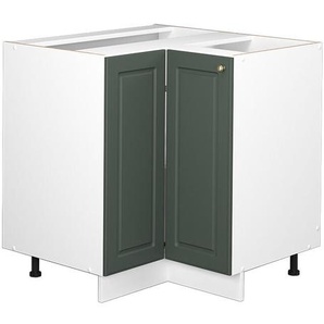 Eckunterschrank Fame-Line, Grün-Gold Landhaus, 80.5 cm ohne Arbeitsplatte Vicco
