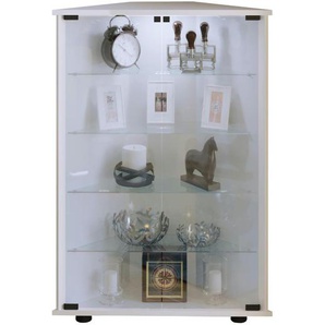 Eckvitrine  Jecka ¦ weiß ¦ Maße (cm): B: 67,3 H: 88,1 T: 23.0