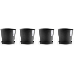 ECOPOTS Blumentopf Amsterdam (Set, 4 St), mit passenden Untersetzern