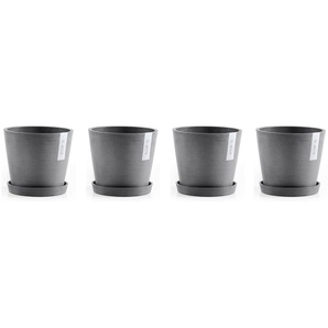 ECOPOTS Blumentopf Amsterdam (Set, 4 St), mit passenden Untersetzern