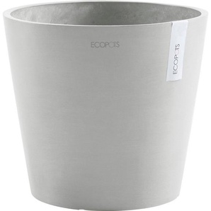 ECOPOTS Blumentopf AMSTERDAM White Grey, BxTxH: 40x40x35 cm, mit Wasserreservoir