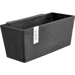 ECOPOTS Blumentopf Manhattan Wall 35 Dunkelgrau, für innen und außen: frostsicher, bruchsicher und lichtbeständig