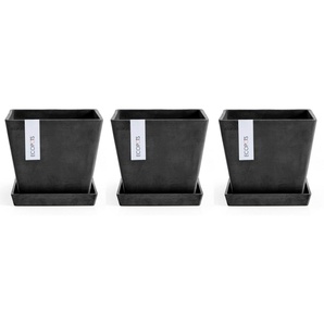 ECOPOTS Blumentopf Rotterdam (Set, 3 St), mit passenden Untersetzern