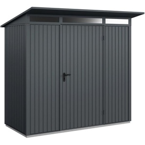 EcoStar Gerätehaus Trend-P Typ 1 anthrazitgrau 247,9 x 153 x 228,6 cm GLO692652177