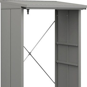 Ecostar Kaminholzregal Elegant-V Typ 1, graualuminium, mit Verstrebung GLO692651565