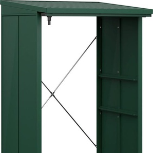 Ecostar Kaminholzregal Elegant-V Typ 1, moosgrün, mit Verstrebung GLO692651562