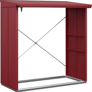 Ecostar Kaminholzregal Elegant-V Typ 2, purpurrot, mit Verstrebung GLO692651569