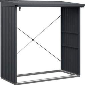 Ecostar Kaminholzregal Trend-V Typ 2, anthrazitgrau, mit Verstrebung GLO692651540
