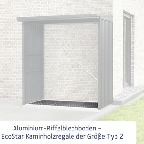 EcoStar Riffelblech-Boden Fußboden Paket Typ 2 für Kaminholzregal GLO692651600