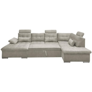 ED Lifestyle Medan U Sofa 3-teilig Holzwerkstoff/Nosag
