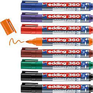 edding 360 Whiteboard-Marker Farbig sortiert Mittel Rundspitze 1,5 - 3 mm 8 Stück 6175683