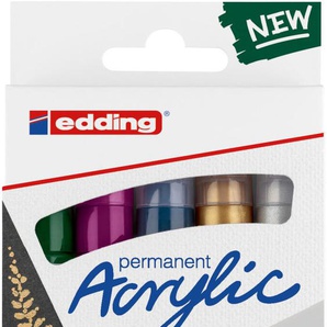 edding 5100 Acrylmarker medium 5er-Set festlich GLO663152653