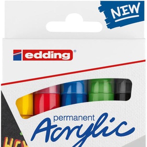 edding 5100 Acrylmarker medium 5er-Set sortiert basic GLO663152651
