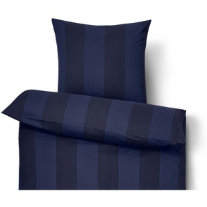 Edelflanell-Bettwäsche, blau, Normalgröße