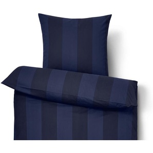 Edelflanell-Bettwäsche, blau, Übergröße