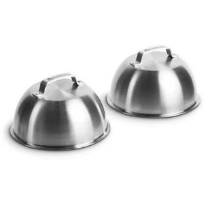 Edelstahl Burgerglocken 2-er Set