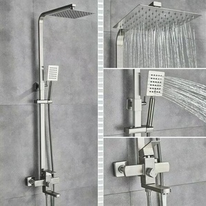 Onyzpily - Edelstahl Regendusche Duschsystem Duschset Gebürstetes Nickel