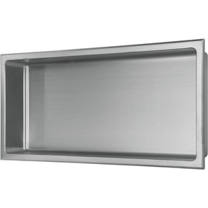 Glasdeals - Edelstahl Wandnische 30 x 90 cm (gebürstet) - gebürstet