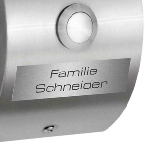 Edelstahlschild 60x15mm passend für DK1020 Little Baltimore