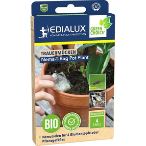 Edialux Nematoden T-Bag Pot Plant gegen Trauermücken 4 Pads GLO688501702