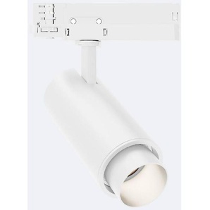 Efectoled - 3-Phasenstromschiene LED-Strahler 20W Fasano Cilindro Dimmbar Weiss 4000K Neutralweiß