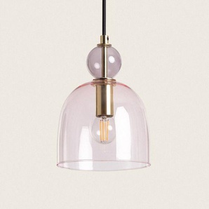 Efectoled - Pendelleuchte aus Metall und Glas Mono-Baudelaire Rosa