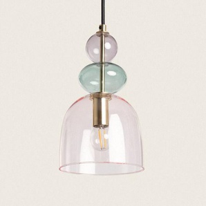 Efectoled - Pendelleuchte Metall und Glas Baudelaire Rosa