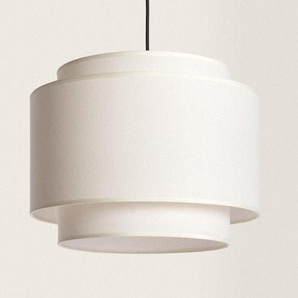 Efectoled - Pendelleuchte Metall und Stoff Arija Beige