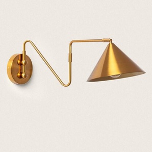 Efectoled - Wandleuchte Gelenkig Metall Cyclone Gold