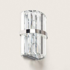 Efectoled - Wandleuchte Glas Zashi Silber