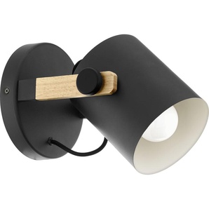 Eglo 1er Spot Hornwood schwarz-creme-braun Ø 17 cm E27 GLO773021933