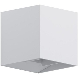 Eglo AUßENWANDLEUCHTE, Weiß, Metall, 10.5x10.5 cm, Lampen & Leuchten, Aussenbeleuchtung, Aussenleuchten