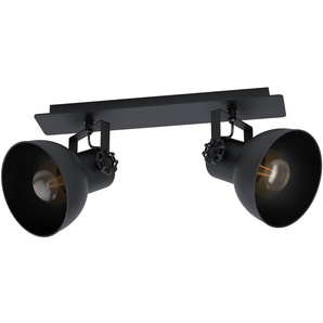 EGLO Deckenleuchte 43432 schwarz, für 2 x E27, 40 W