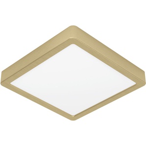 EGLO Deckenleuchte »FUEVA 5«, Leuchtmittel LED-Modul   LED fest integriert, Deckenleuchte in messing aus Stahl - 17W - Warmweiß