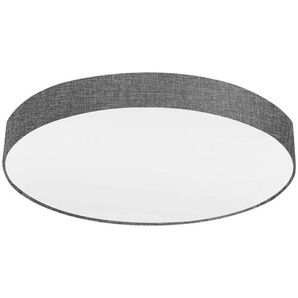 Eglo Deckenleuchte Pasteri, Grau, Weiß, Metall, Textil, rund,rund, 15 cm, Lampen & Leuchten, Innenbeleuchtung, Leuchten nach Räumen, Schlafzimmerlampen