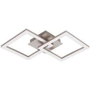 Eglo Deckenleuchte, Weiß, Metall, Kunststoff, quadratisch,quadratisch, 31x6.5x52.5 cm, Lampen & Leuchten, Innenbeleuchtung, Deckenleuchten